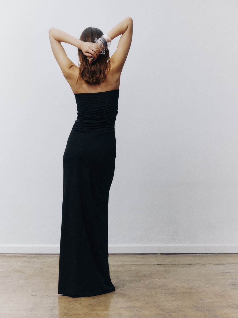 NWT Selvi The Label | Kaia Black Strapless Dress in US M